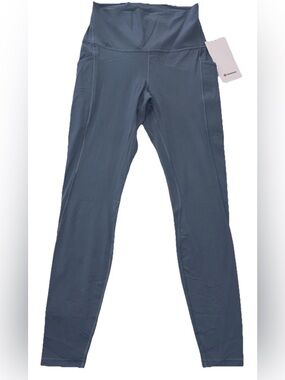 NWT*LULULEMON*SIZE 8*ALIGN HIGH RISE 28” PANT W/POCKETS*AUTHENTIC*STEEL BLUE$128